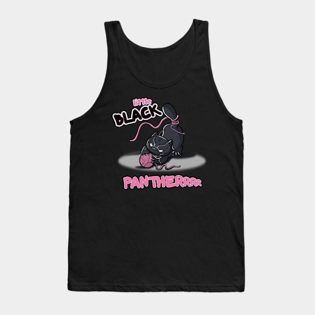 Little black Panther Tank Top by Freecheese